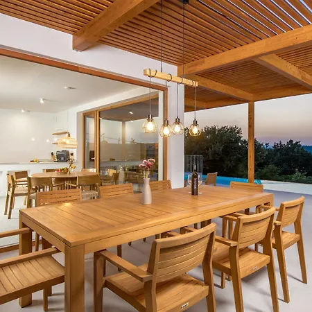 Vila 2 With Heated Pool Soline, Krk, 280 M From Beach, By 4villas *