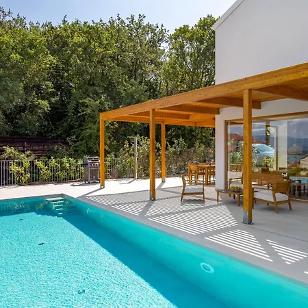 Vila 2 With Heated Pool Soline, Krk, 280 M From Beach, By 4villas