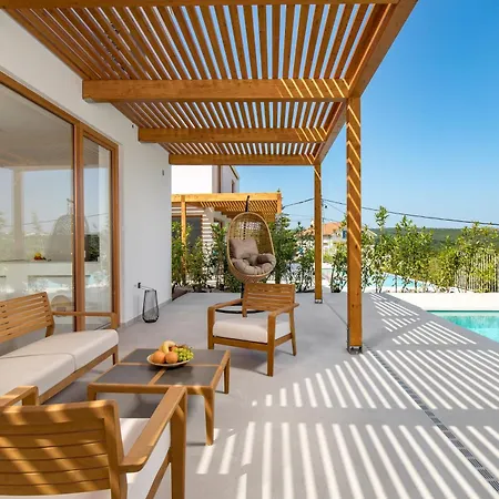 2 With Pool Soline, Krk, 280 M From Beach, By 4villas Villa