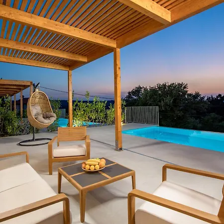 2 With Heated Pool Soline, Krk, 280 M From Beach, By 4villas Soline (Krk)