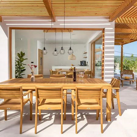 2 With Heated Pool Soline, Krk, 280 M From Beach, By 4villas