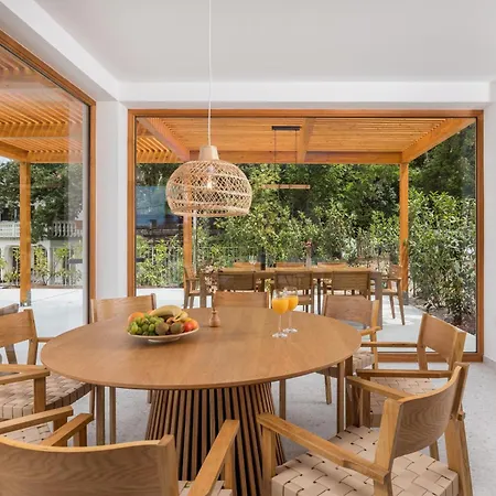 2 With Pool Soline, Krk, 280 M From Beach, By 4villas 빌라 *