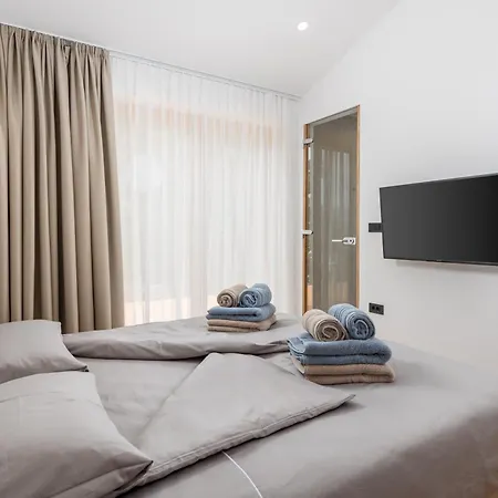 2 With Heated Pool Soline, Krk, 280 M From Beach, By 4villas