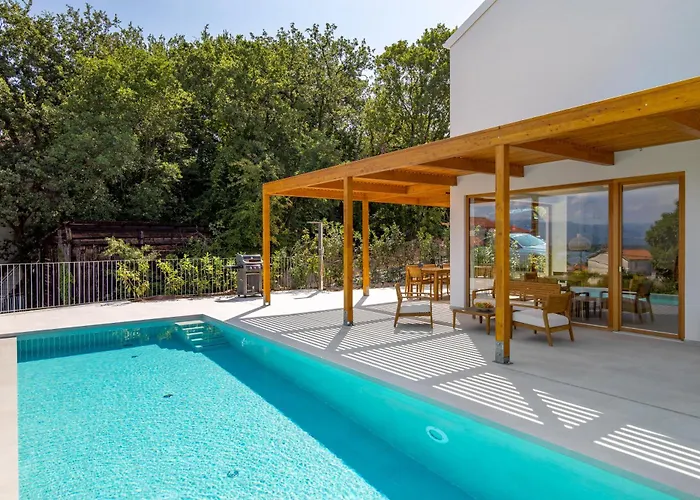 Vila 2 With Pool Soline, Krk, 280 M From Beach, By 4villas