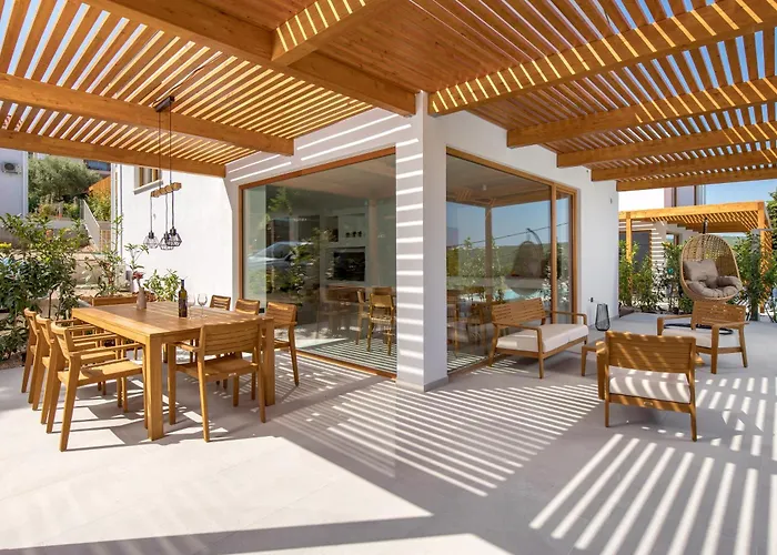 2 With Pool Soline, Krk, 280 M From Beach, By 4villas