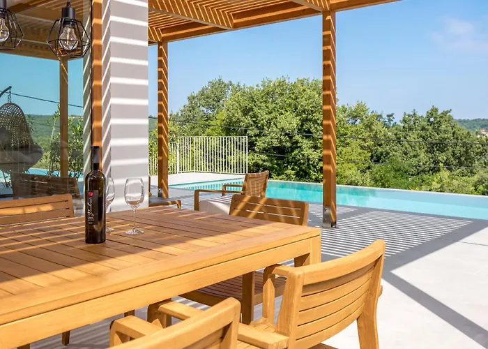 2 With Pool Soline, Krk, 280 M From Beach, By 4villas Vila Soline (Krk)
