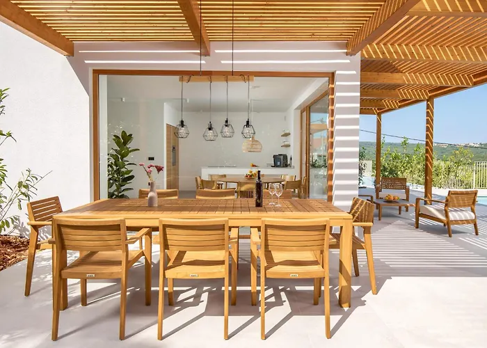 2 With Pool Soline, Krk, 280 M From Beach, By 4villas