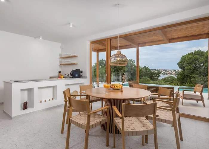Vila 2 With Pool Soline, Krk, 280 M From Beach, By 4villas