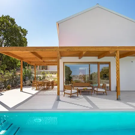 2 With Heated Pool Soline, Krk, 280 M From Beach, By 4villas *