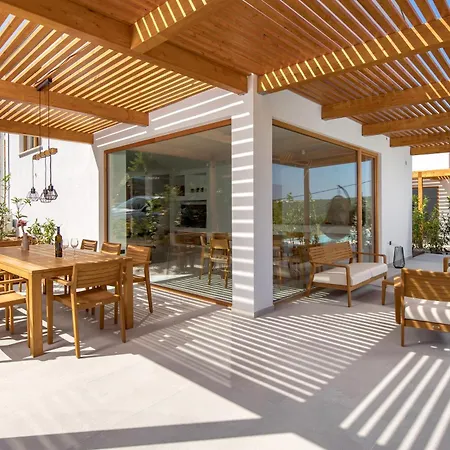 2 With Heated Pool Soline, Krk, 280 M From Beach, By 4villas