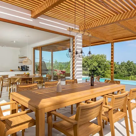 2 With Pool Soline, Krk, 280 M From Beach, By 4villas *