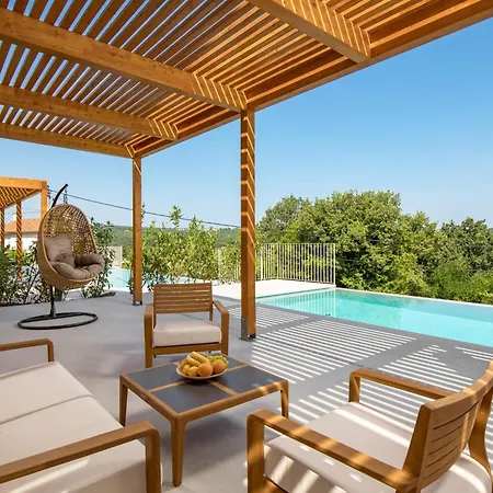 2 With Heated Pool Soline, Krk, 280 M From Beach, By 4villas Soline (Krk)